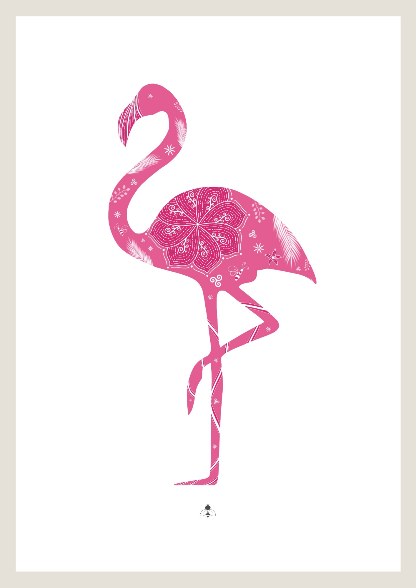 Affiche « Flamant rose »